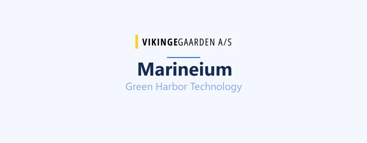 Vikingegaarden-logokort for Marineium, Green Harbor Technology.