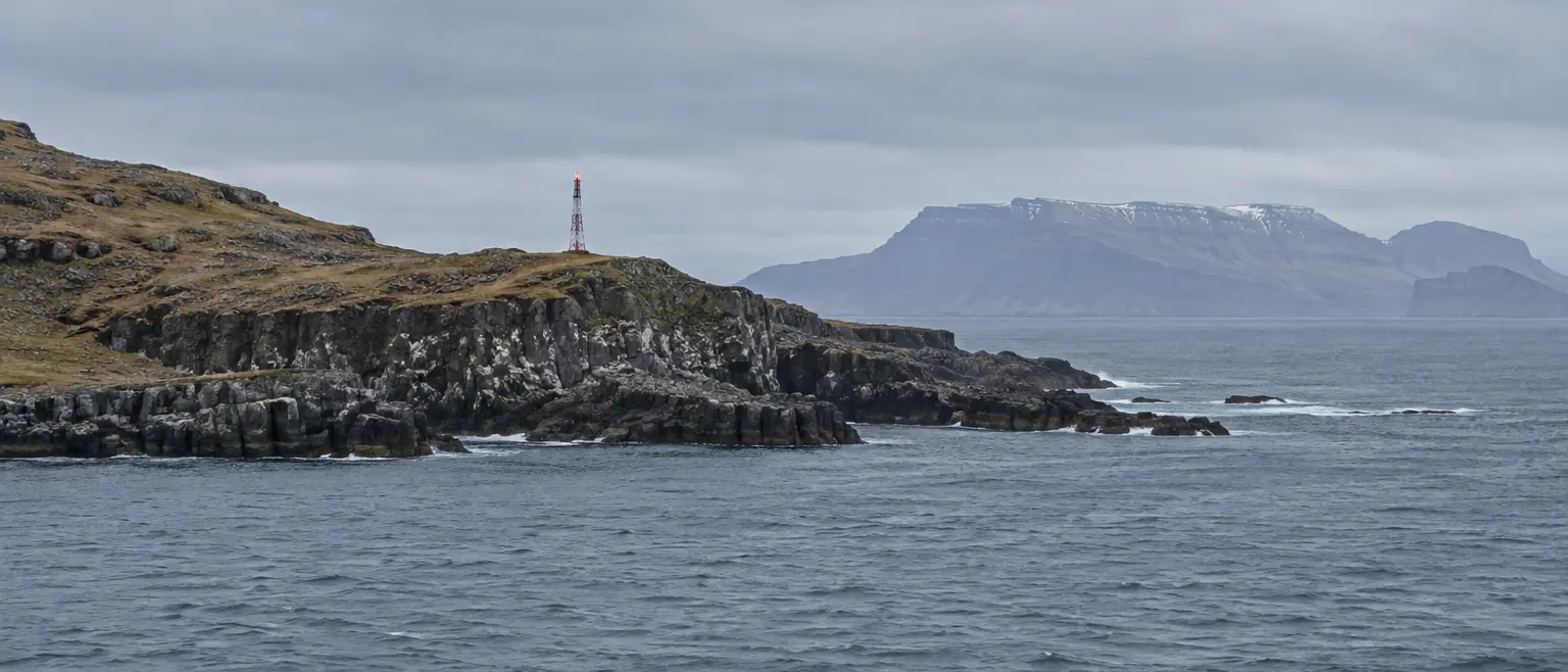 A representative scene for this solution, seen from a distance: Coastal light station