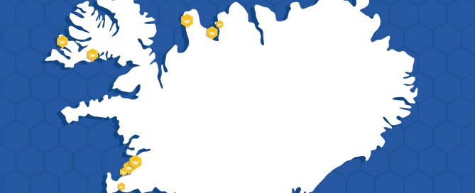 Islandske havneoversigt