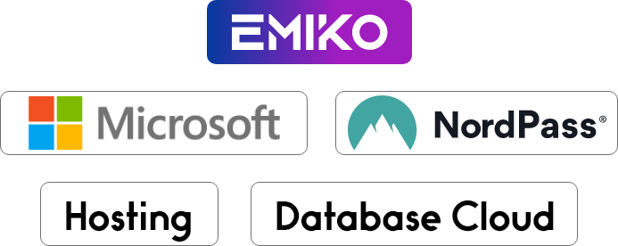 Vikingegaarden Cloud Services - Emiko, NordPass, Microsoft